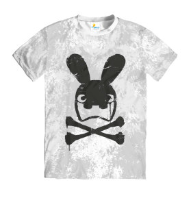 Футболка мужская Crazy Rabbit Skull