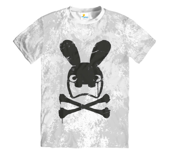 Футболка мужская Crazy Rabbit Skull