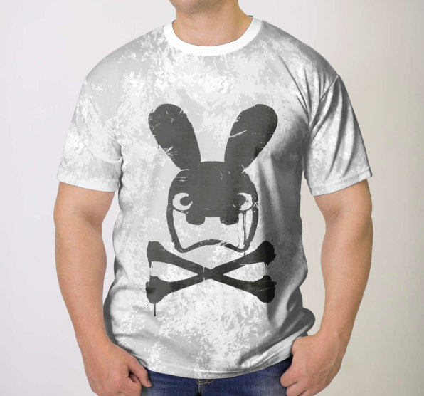 Футболка мужская Crazy Rabbit Skull
