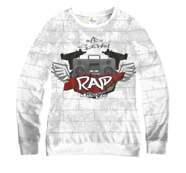 Свитшот женский RAP Old Schol White