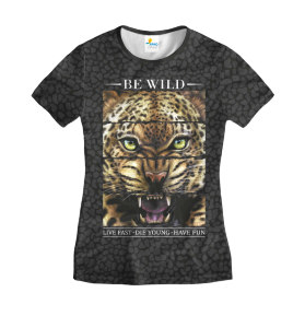 Футболка женская Be Wild Dark