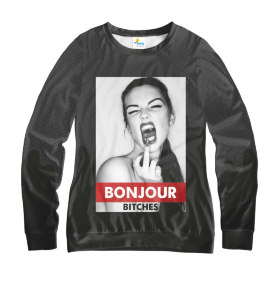 Свитшот женский BONJOUR Bitches Black