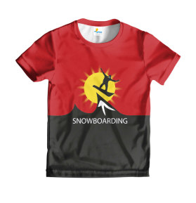 Футболка детская Snowbording