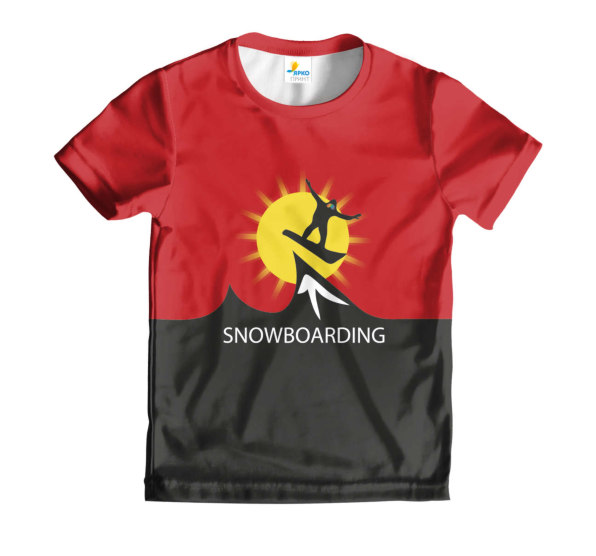 Футболка детская Snowbording