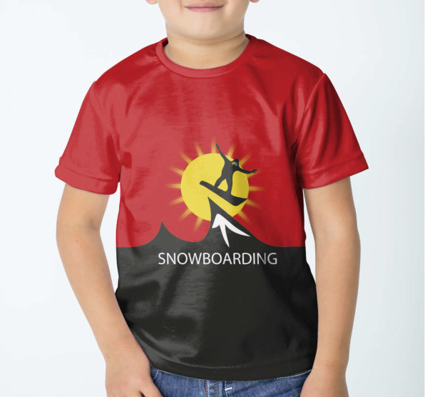 Футболка детская Snowbording