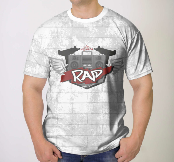 Футболка мужская RAP Old Schol White