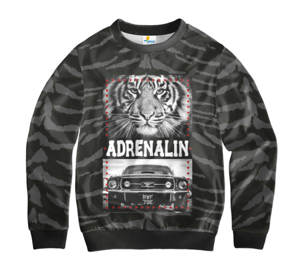 Свитшот детский ADRINALIN Tiger Black