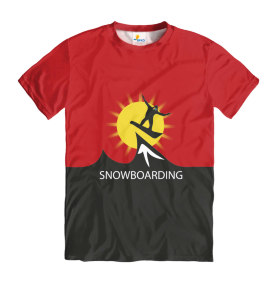 Футболка мужская Snowbording