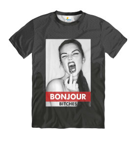 Футболка мужская BONJOUR Bitches Black