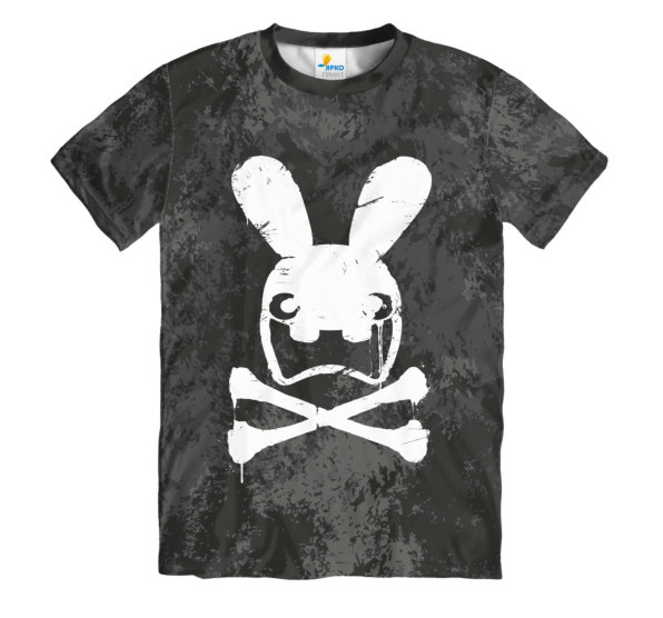 Футболка мужская Crazy Rabbit Skull White