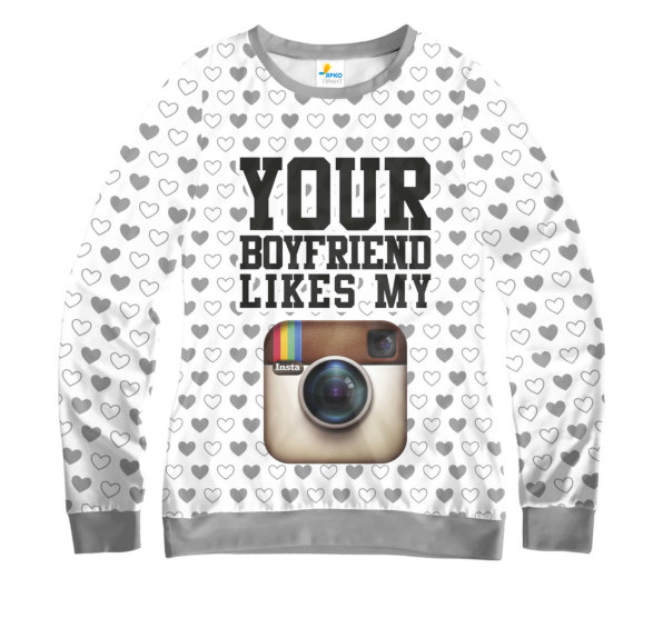 Свитшот женский Your Boyfriend Like my inst