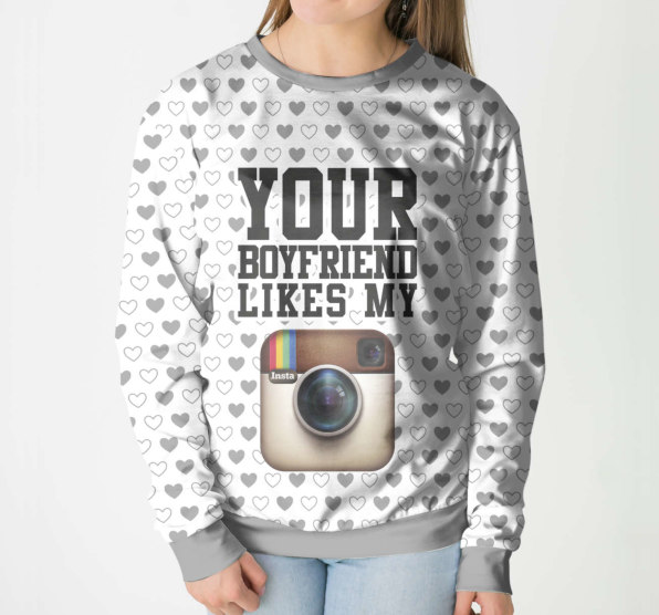Свитшот женский Your Boyfriend Like my inst