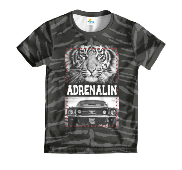 Футболка детская ADRINALIN Tiger Black
