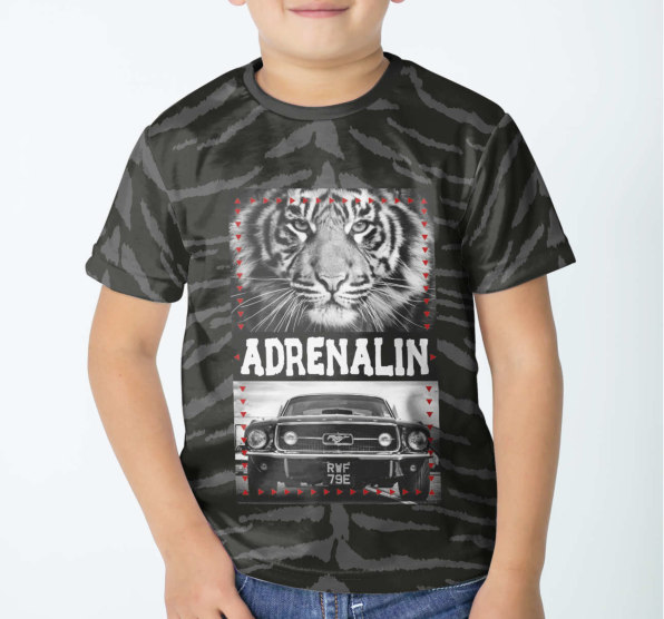 Футболка детская ADRINALIN Tiger Black
