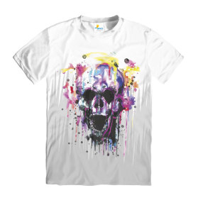 Футболка мужская Skull paints