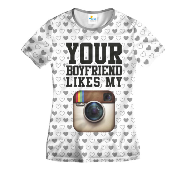 Футболка женская Your Boyfriend Like my inst