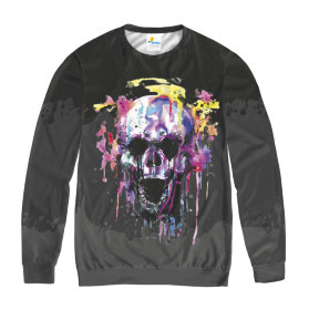 Свитшот мужской Skull paints Art