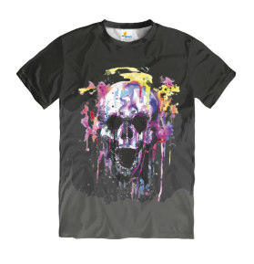 Футболка мужская Skull paints Art