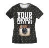 Футболка женская Your Boyfriend Like my inst Black