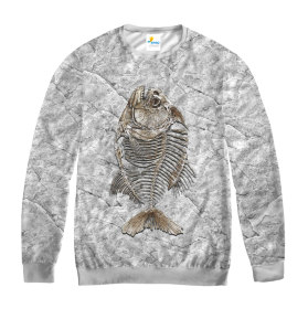 Свитшот мужской Рыбий скелет