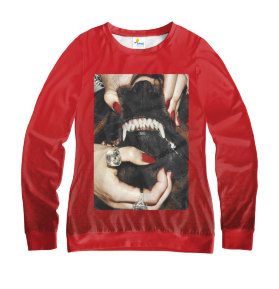 Свитшот женский Angry Dog Red
