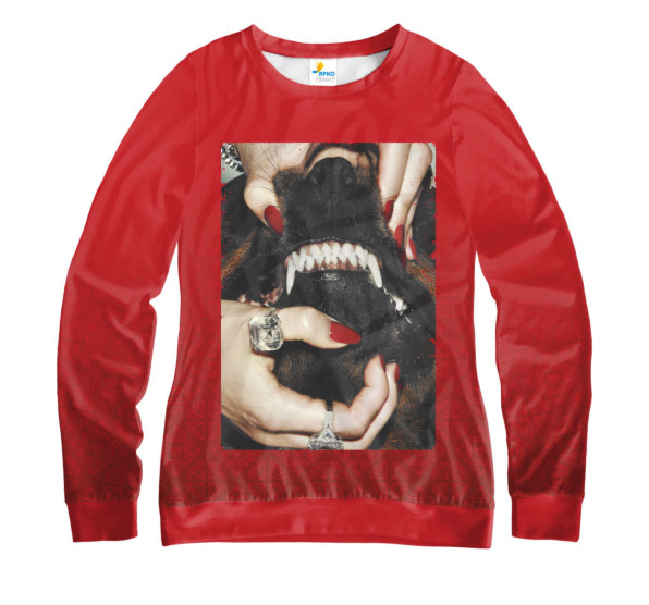 Свитшот женский Angry Dog Red