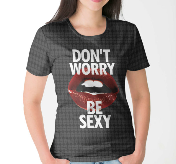 Футболка женская Dont Worry Be Sexy Dark
