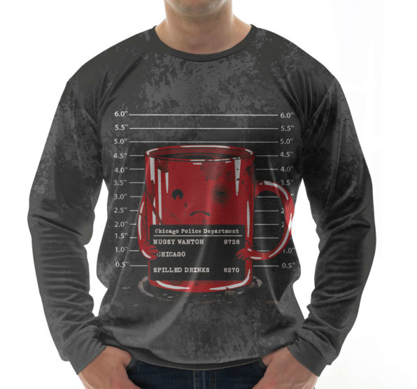 Свитшот мужской Кофе преступник Red