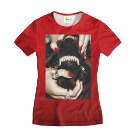 Футболка женская Angry Dog Red
