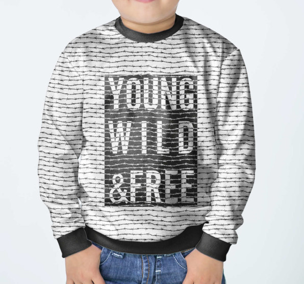 Свитшот детский Young Wild and Free