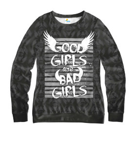 Свитшот женский Good girl are Bad girl Dark