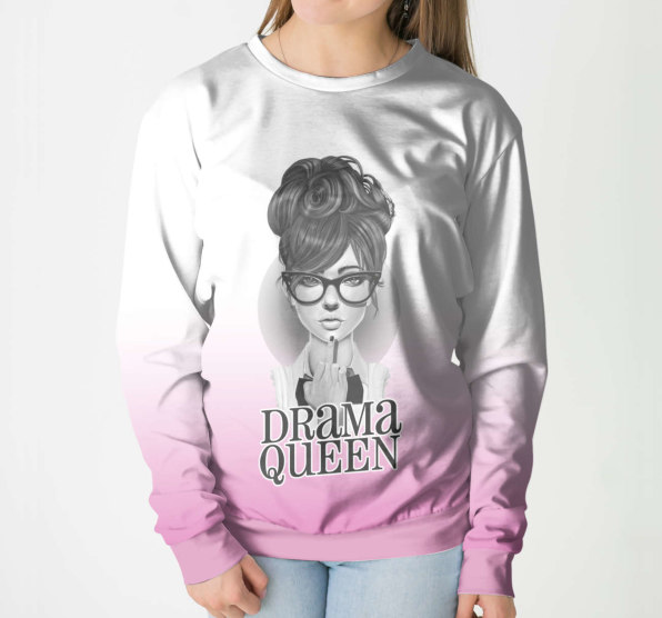 Свитшот женский Drama Queen