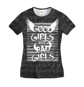 Футболка женская Good girl are Bad girl Dark