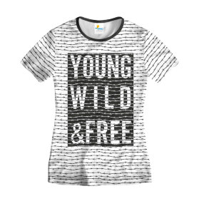 Футболка женская Young Wild and Free