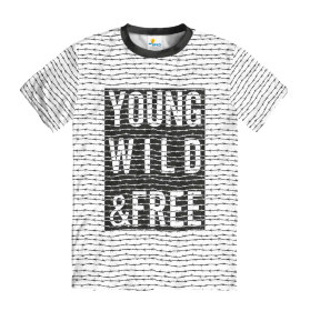 Футболка мужская Young Wild and Free