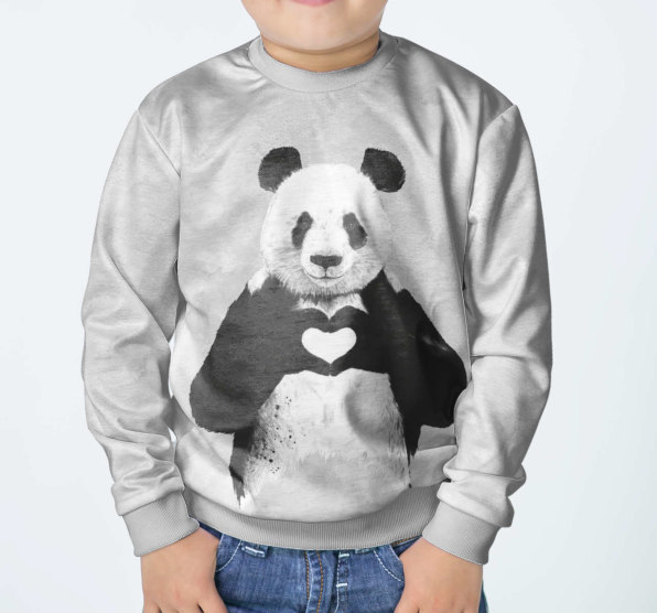 Свитшот детский Panda heart