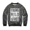 Свитшот детский Young Wild and Free Black