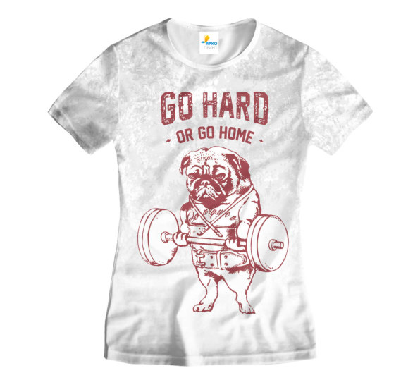 Футболка женская Go Hard or go Home