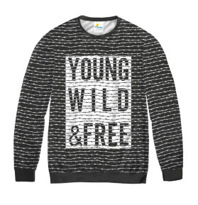 Свитшот мужской Young Wild and Free Black