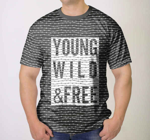 Футболка мужская Young Wild and Free Black