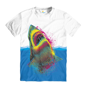 Футболка мужская Акула CMYK