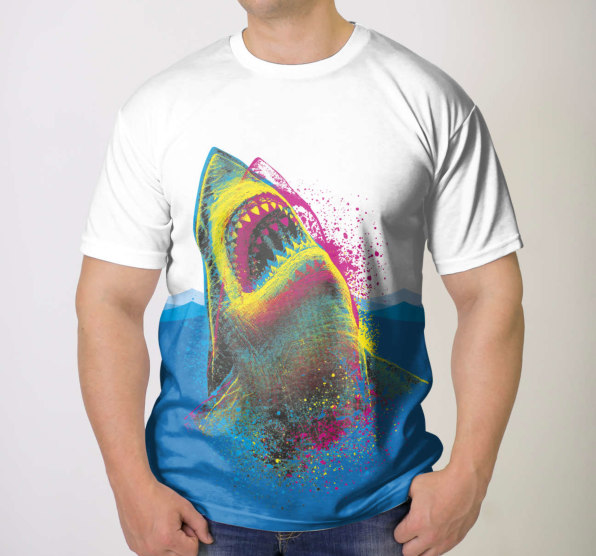 Футболка мужская Акула CMYK