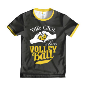Футболка детская This Girl Loves Volley Ball