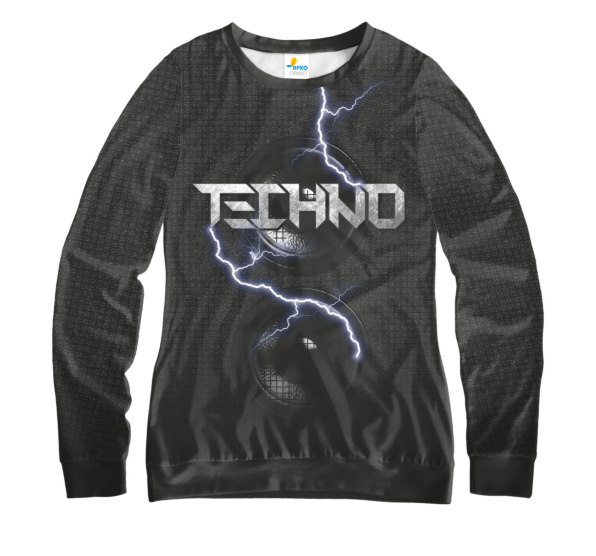 Свитшот женский TECHNO Music