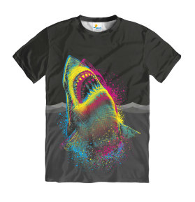 Футболка мужская Акула CMYK Dark