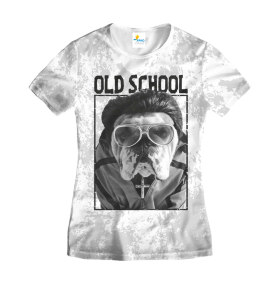 Футболка женская Old SchooL Dog