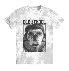 Футболка мужская Old SchooL Dog