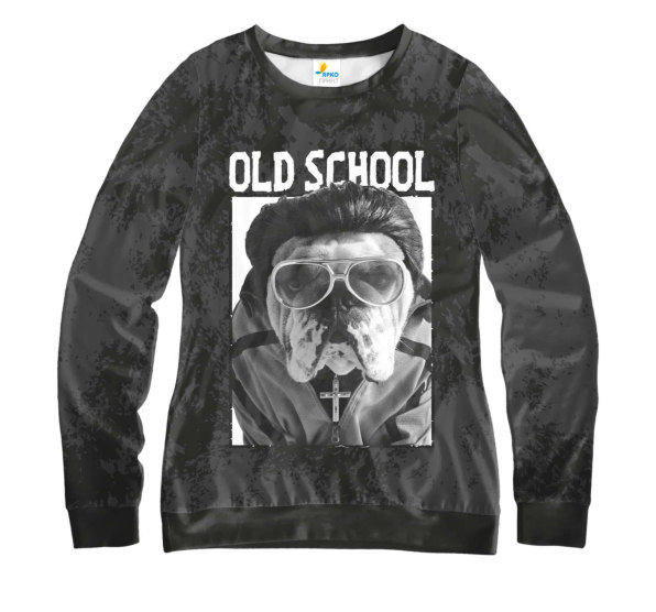 Свитшот женский Old SchooL Dog Dark