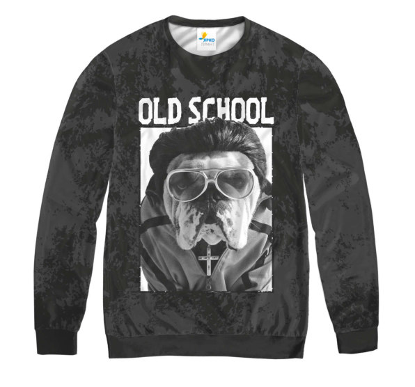 Свитшот мужской Old SchooL Dog Dark
