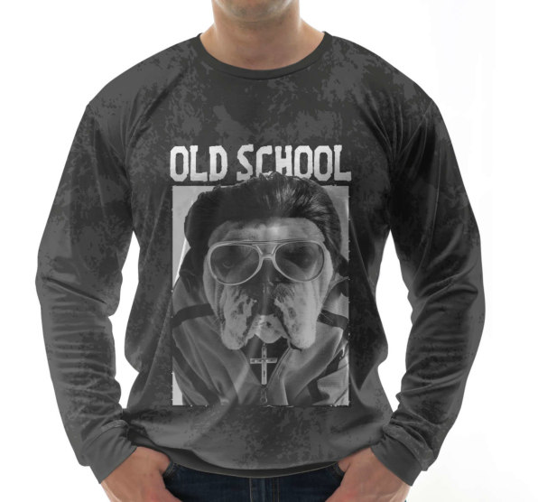 Свитшот мужской Old SchooL Dog Dark